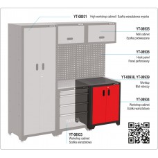  Yato Dulap pentru scule 660 x 457 x 863 mm 2 usi..